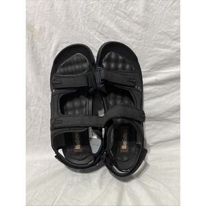 Bass Earth Tanner Men's Sandals Manmade Materials Size 11M Black
